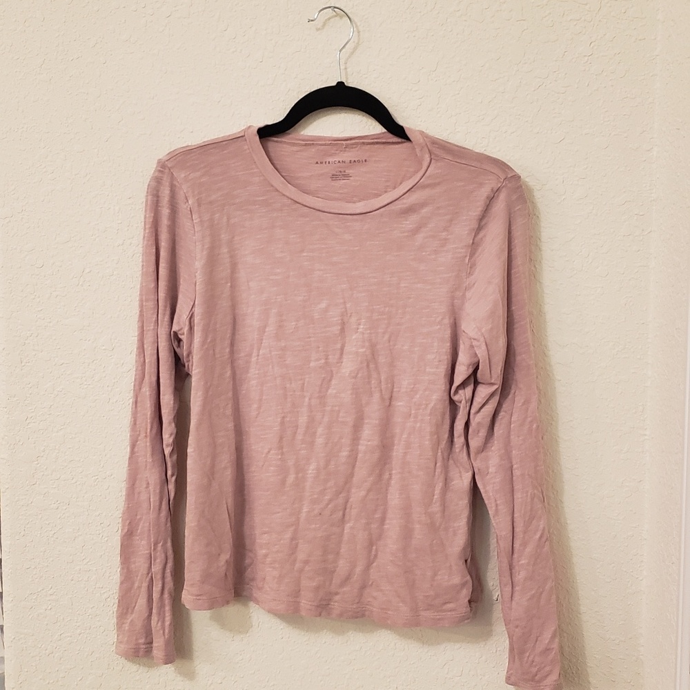 Pink long sleeved shirt
